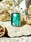 Emerald Green Kyanite Rectangle Ring 925 EGKR2