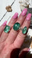 Emerald Green Kyanite Teardrop Ring 925 EGKR3