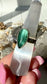 Emerald Green Kyanite Teardrop Ring 925 EGKR3