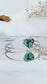 ‘Adsila’ Turquoise Heart Cuff Bangle 925 TC1