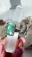 Emerald Green Kyanite Rectangle Ring 925 EGKR2