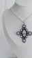 ‘The Elysian Cross: Whisper of Serenity’ Hyacinth Jasper, Moonstone, Ruby & Pearl Talisman Pendent HJP2 925