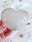 White Sugar Druzy Agate Geode Puffy Heart 4174