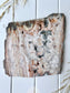 Pink Lace Agate Slab with Druzy 2106