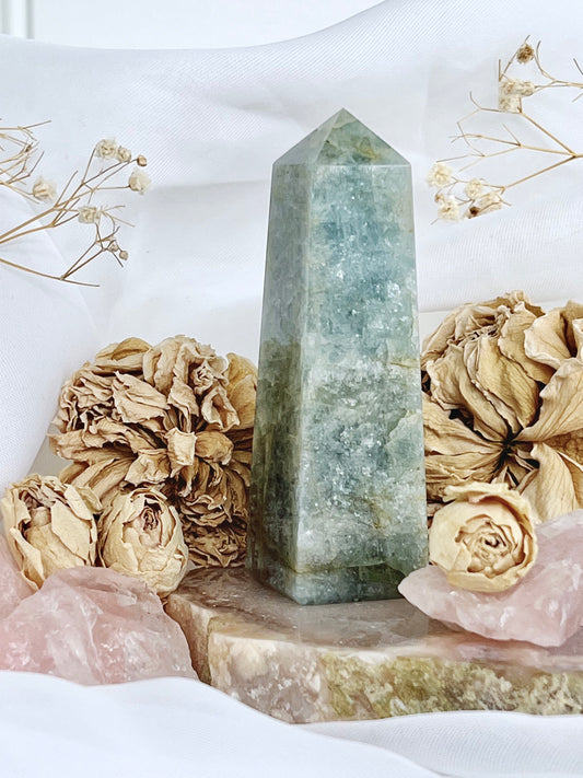 Polished Aquamarine Beryl Obelisk 4689