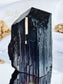 Shiny Black Tourmaline Semi Polished Top Point 4729