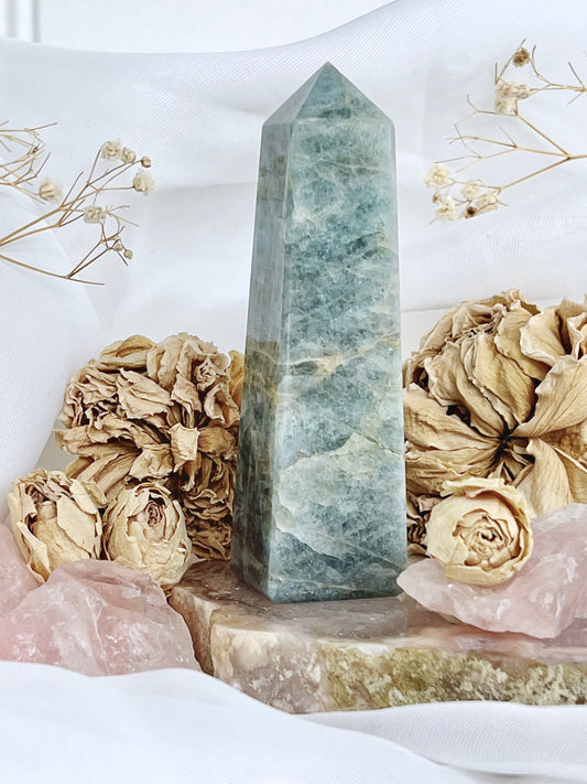 Polished Aquamarine Beryl Obelisk 4685