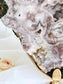 2.9kg Brazilian Pink Amethyst & Celadonite Druzy Slab on Stand 3165