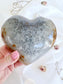 1.3kg Blue Grey Agate Geode Puffy Heart 4168