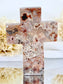 Pink Lace Agate Cross with Druzy 4849