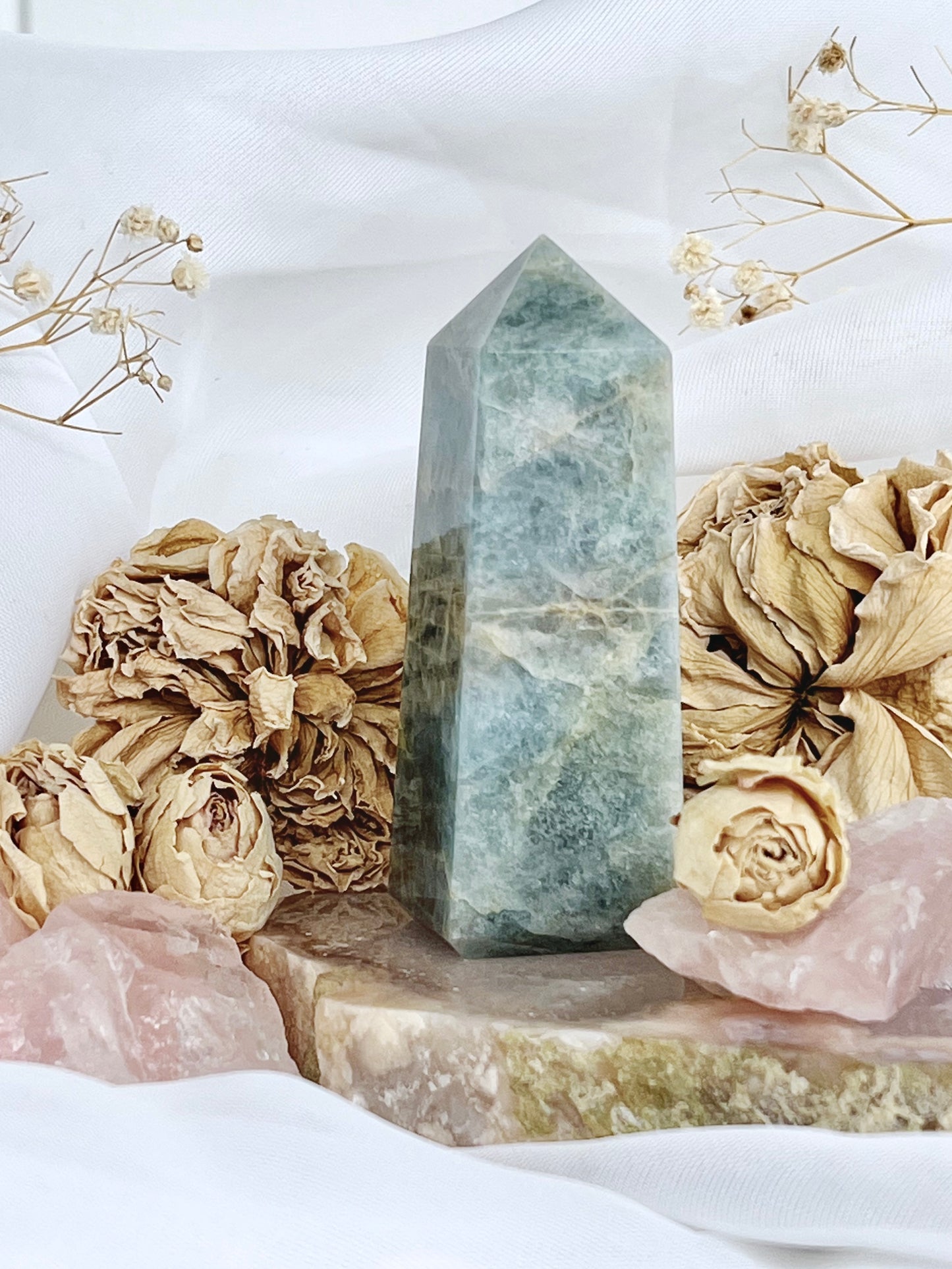 Polished Aquamarine Beryl Obelisk 4693