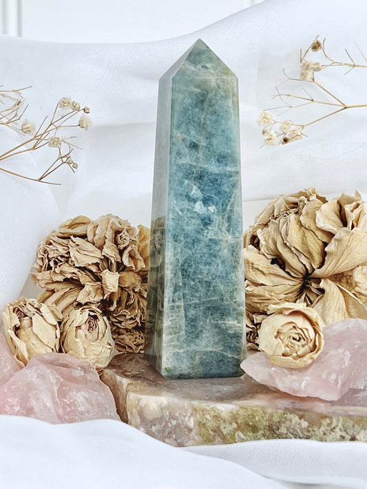 Polished Aquamarine Beryl Obelisk 4684