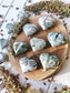Tree Agate Puffy Hearts