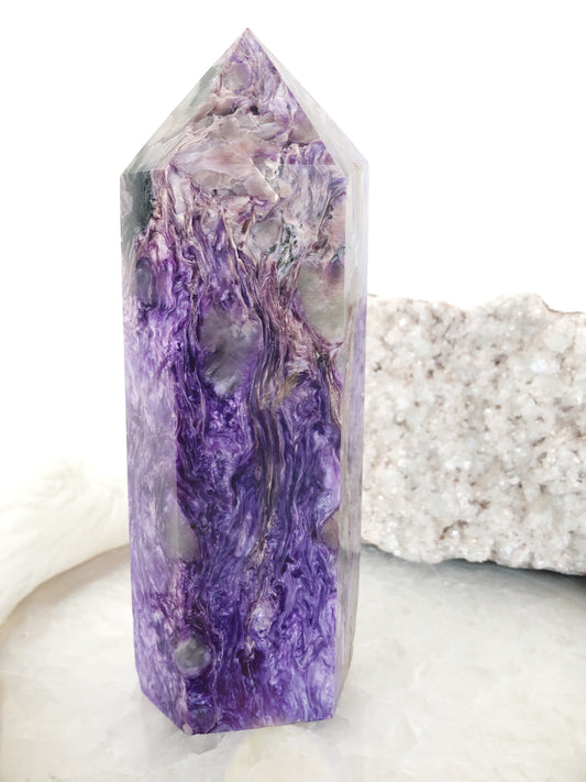 XL Rich Purple Charoite Generator Tower