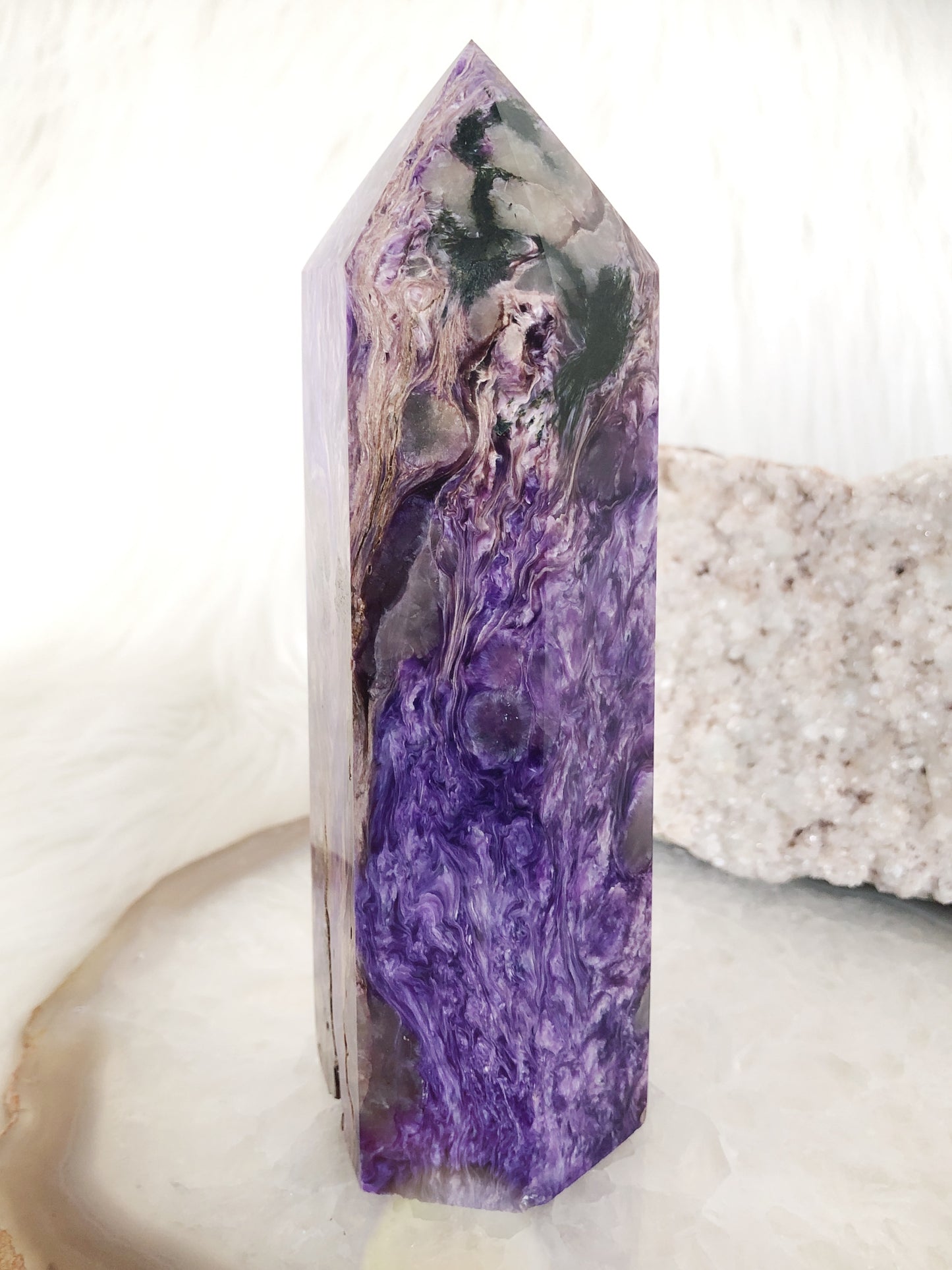 XL Rich Purple Charoite Generator Tower