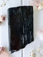 Shiny Black Tourmaline Semi Polished Slab 4401