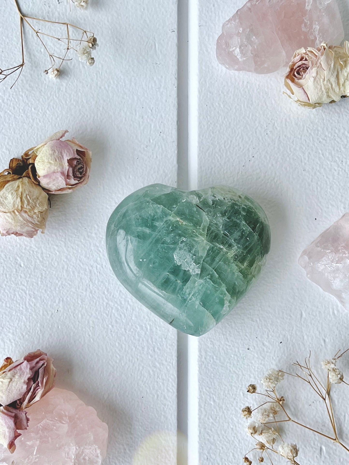 Polished Natural Aquamarine Beryl Heart 4393