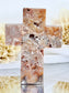 Pink Lace Agate Cross with Druzy 4849